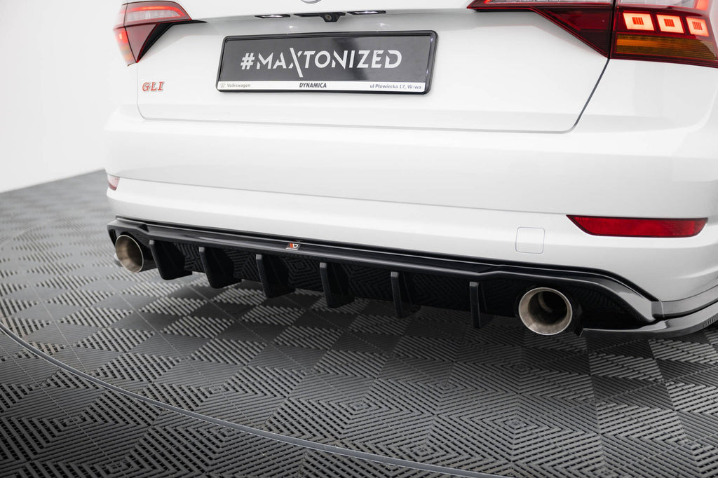 Prelungire difuzor bara spate Volkswagen Jetta GLI Mk7 2018-2021 v4 - Maxton Design