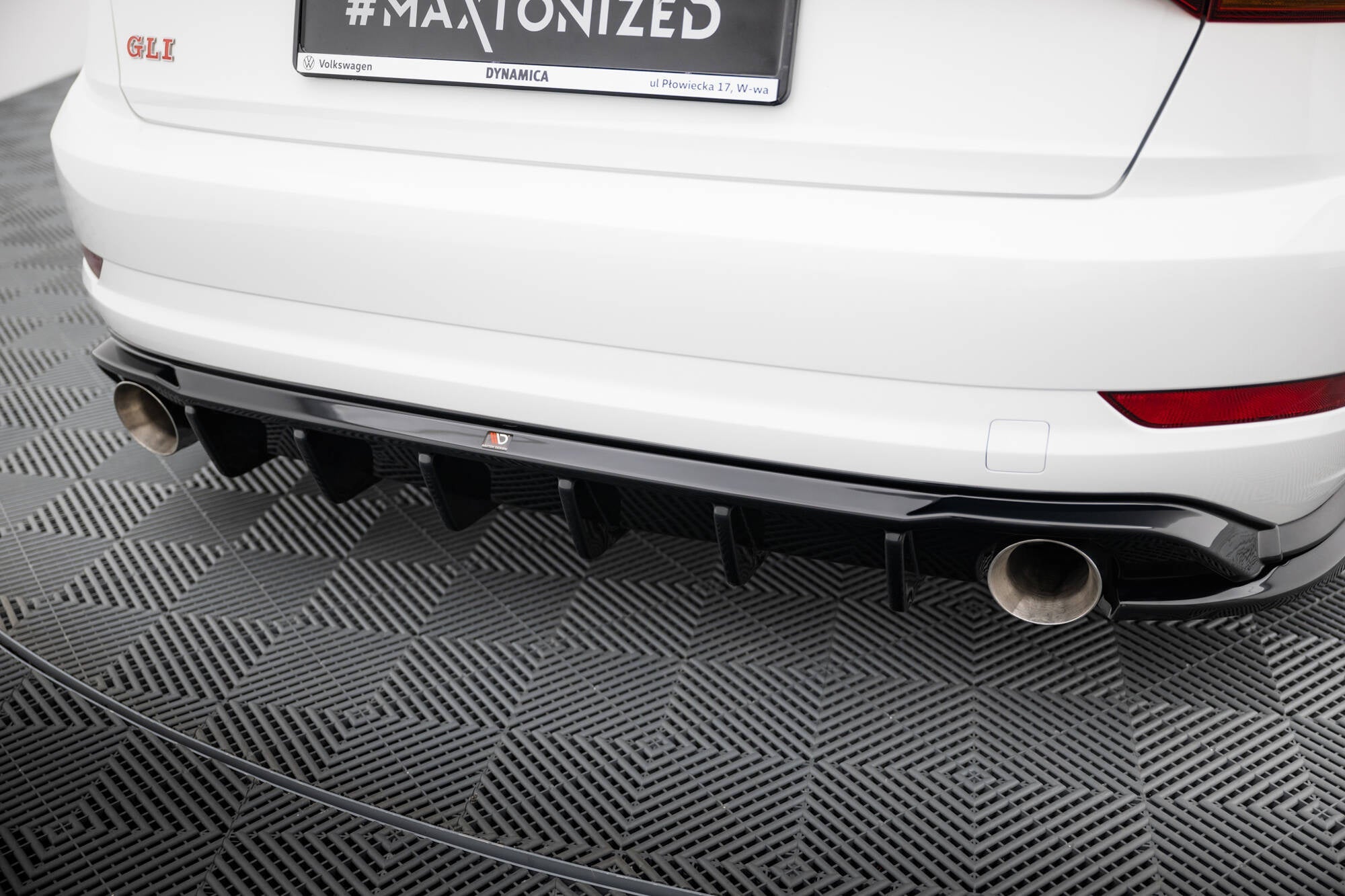 Prelungire difuzor bara spate Volkswagen Jetta GLI Mk7 2018-2021 v4 - Maxton Design