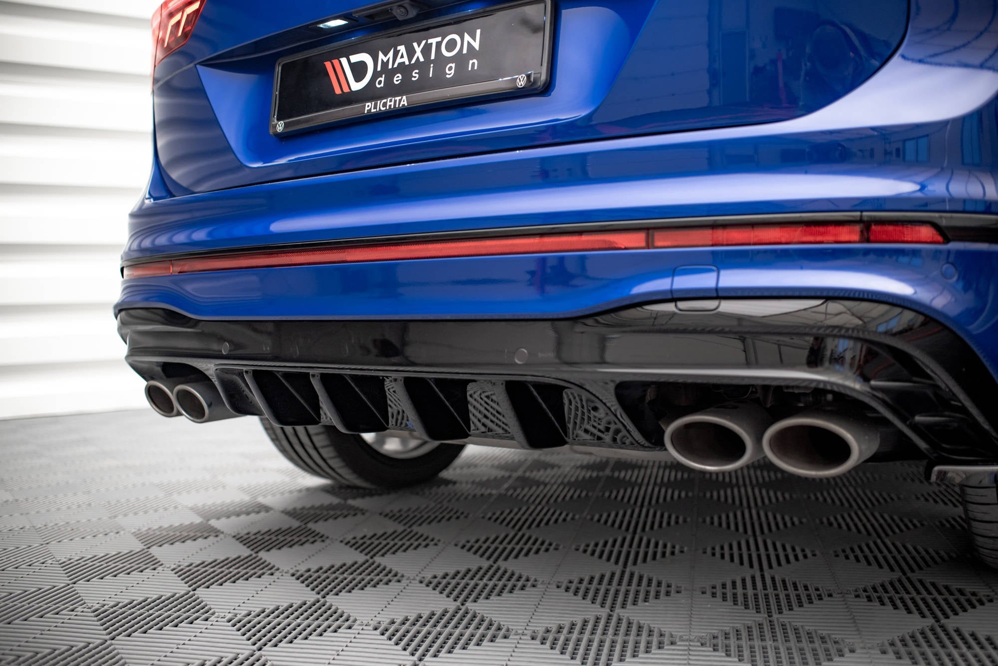 Prelungire difuzor bara spate Volkswagen Tiguan R Mk2 Facelift 2020- v3 - Maxton Design