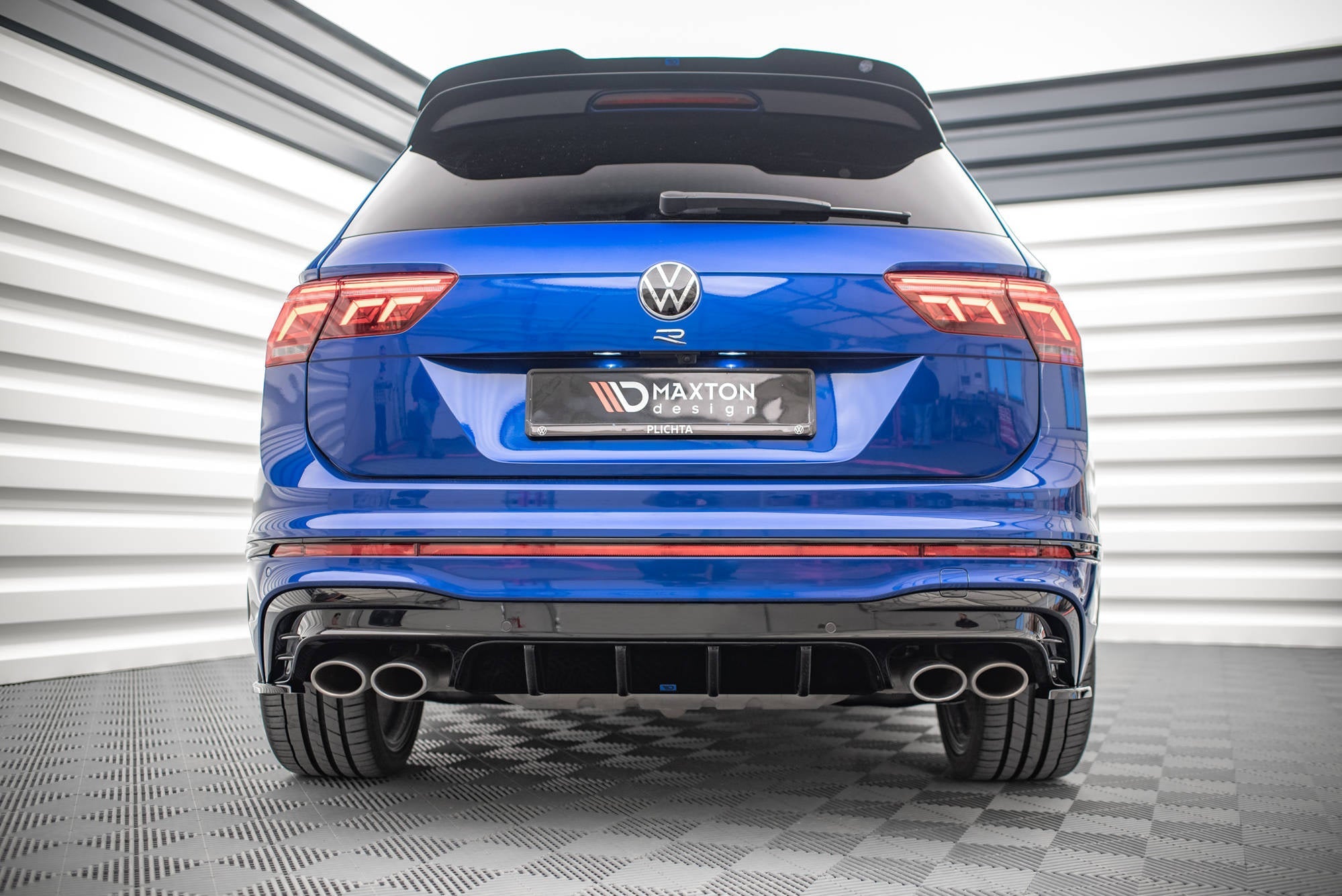 Prelungire difuzor bara spate Volkswagen Tiguan R Mk2 Facelift 2020- v3 - Maxton Design