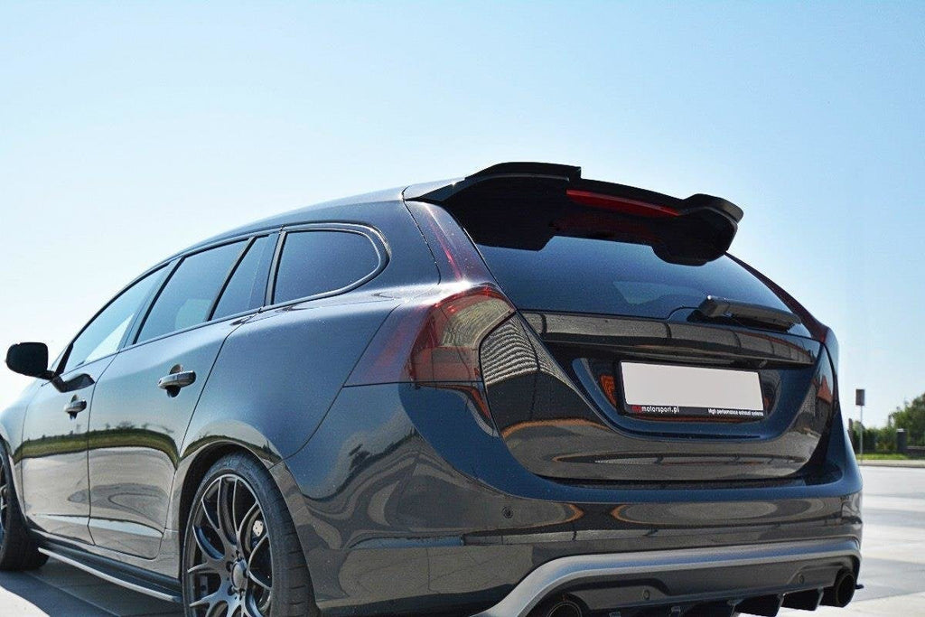 Eleron spoiler cap Volvo V60 Polestar Facelift 2014-2018 v1 - Maxton Design