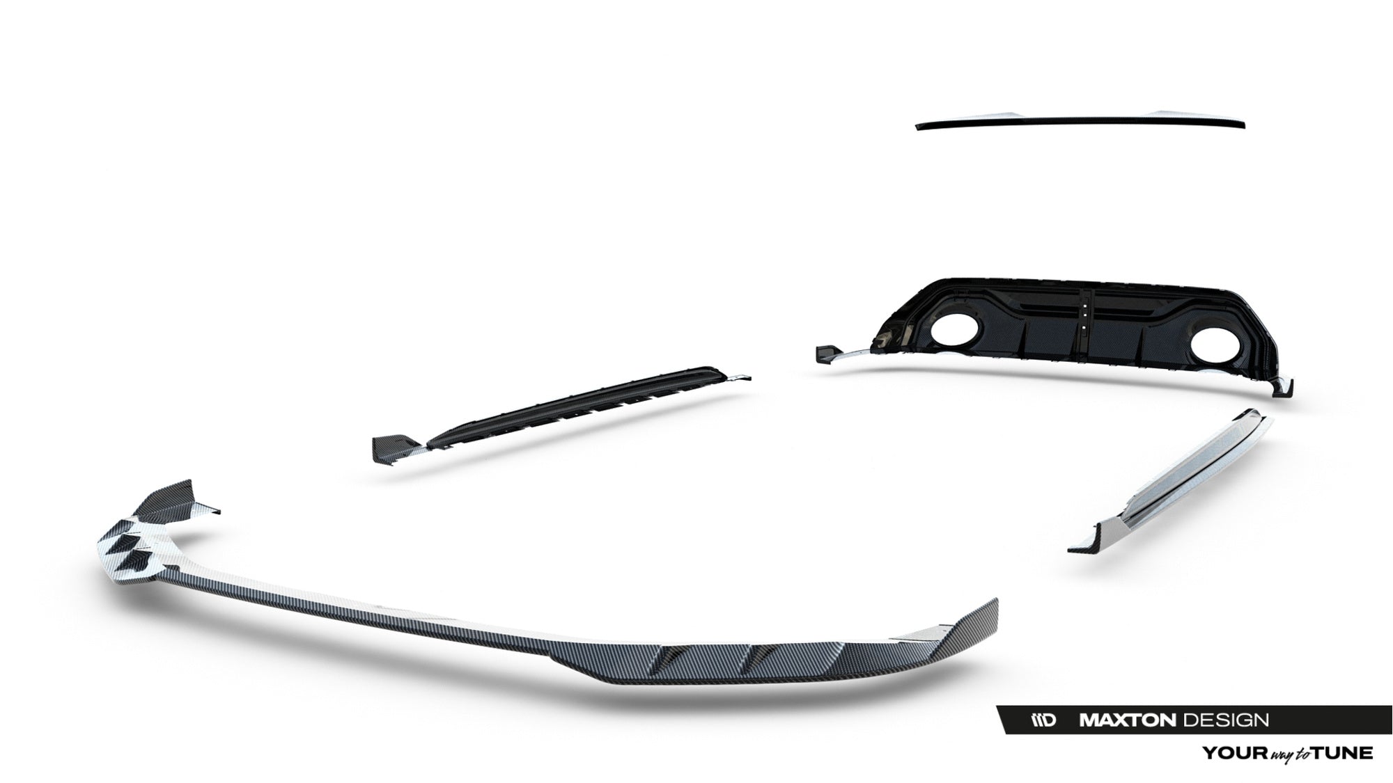Pachet Exterior Prelungiri Body kit tuning Carbon Audi RS3 Sedan 8Y Facelift 2024- v14 - Maxton Design