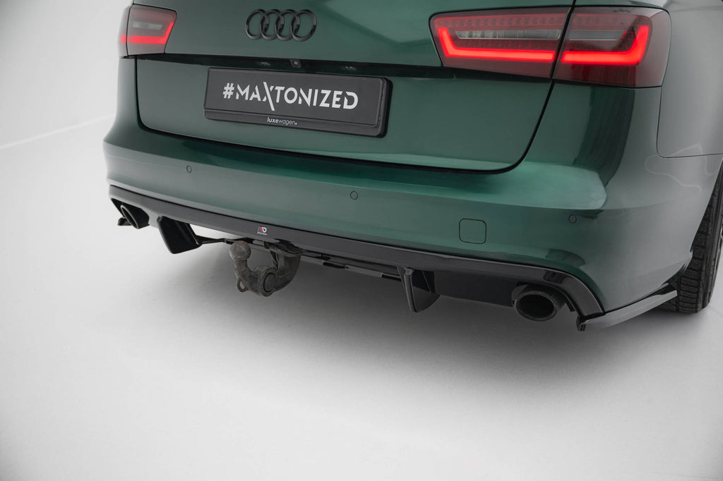 Pachet Set Splitter Exterior Prelungiri Body kit tuning Audi A6 S-line Avant C7 2011-2014 v14 - Maxton Design