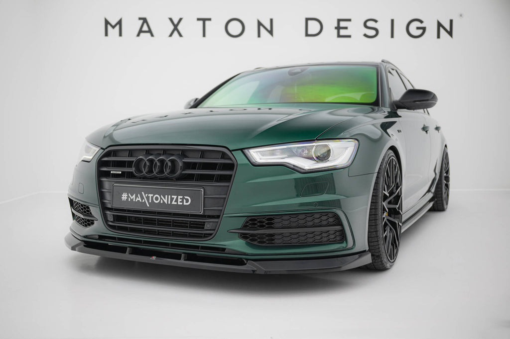 Pachet Set Splitter Exterior Prelungiri Body kit tuning Audi A6 S-line Avant C7 2011-2014 v14 - Maxton Design