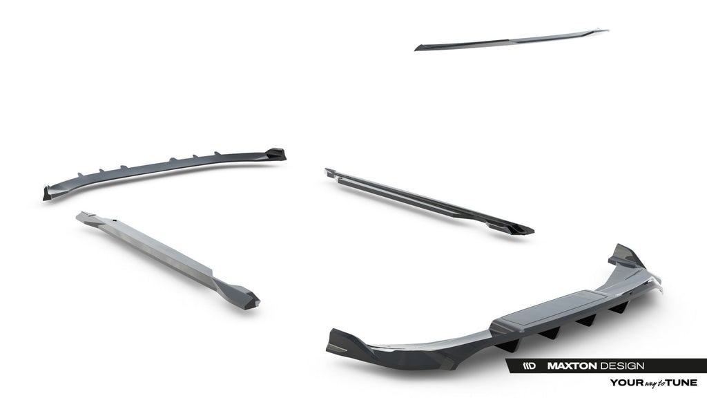Pachet Set Splitter Exterior Prelungiri Body kit tuning Audi Q6 e-tron Standard / S-Line / SQ6 e-tron SUV Mk1 2023- v1 - Maxton Design