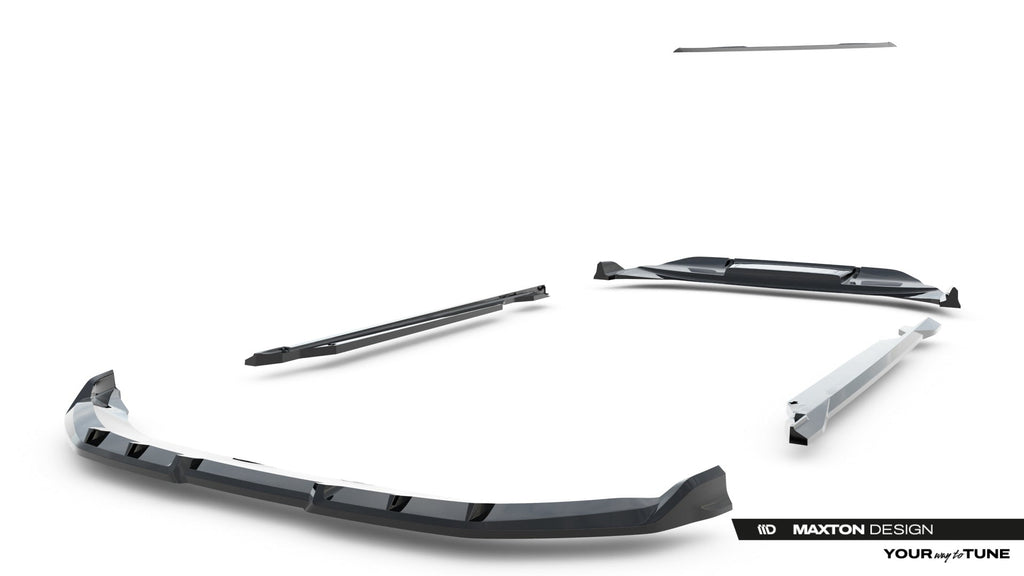 Pachet Set Splitter Exterior Prelungiri Body kit tuning Audi Q6 e-tron Standard / S-Line / SQ6 e-tron SUV Mk1 2023- v1 - Maxton Design