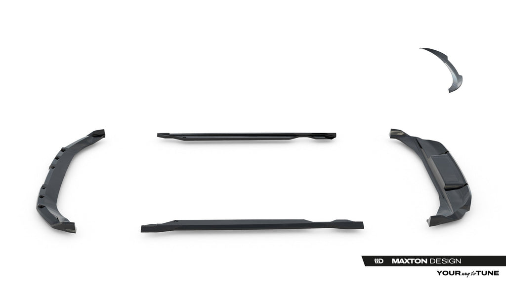 Pachet Set Splitter Exterior Prelungiri Body kit tuning Audi Q6 e-tron Standard / S-Line / SQ6 e-tron SUV Mk1 2023- v1 - Maxton Design