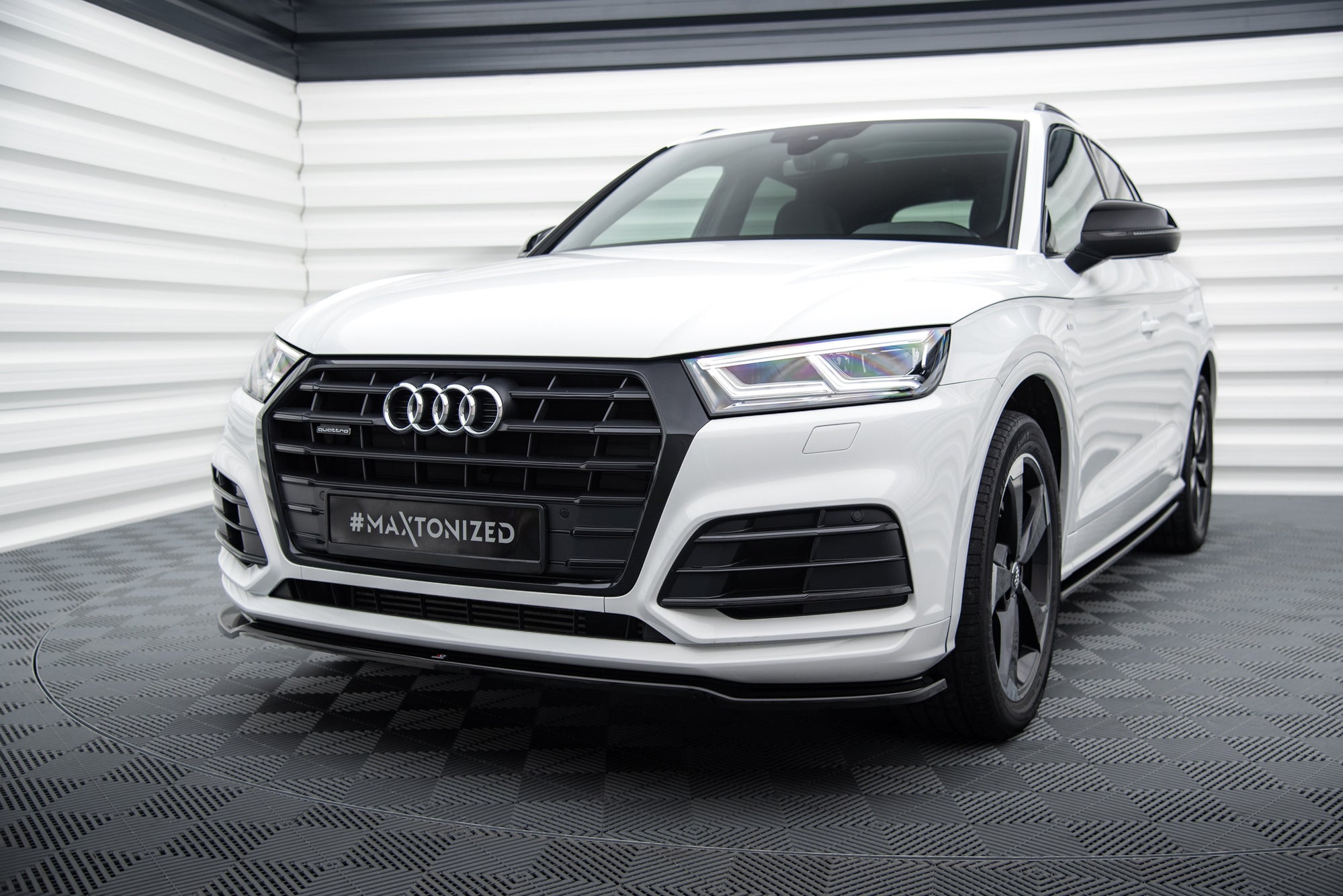Pachet Set Splitter Exterior Prelungiri Body kit tuning Audi Q5 SQ5 S-Line Mk2 2017-2020 v5 - Maxton Design