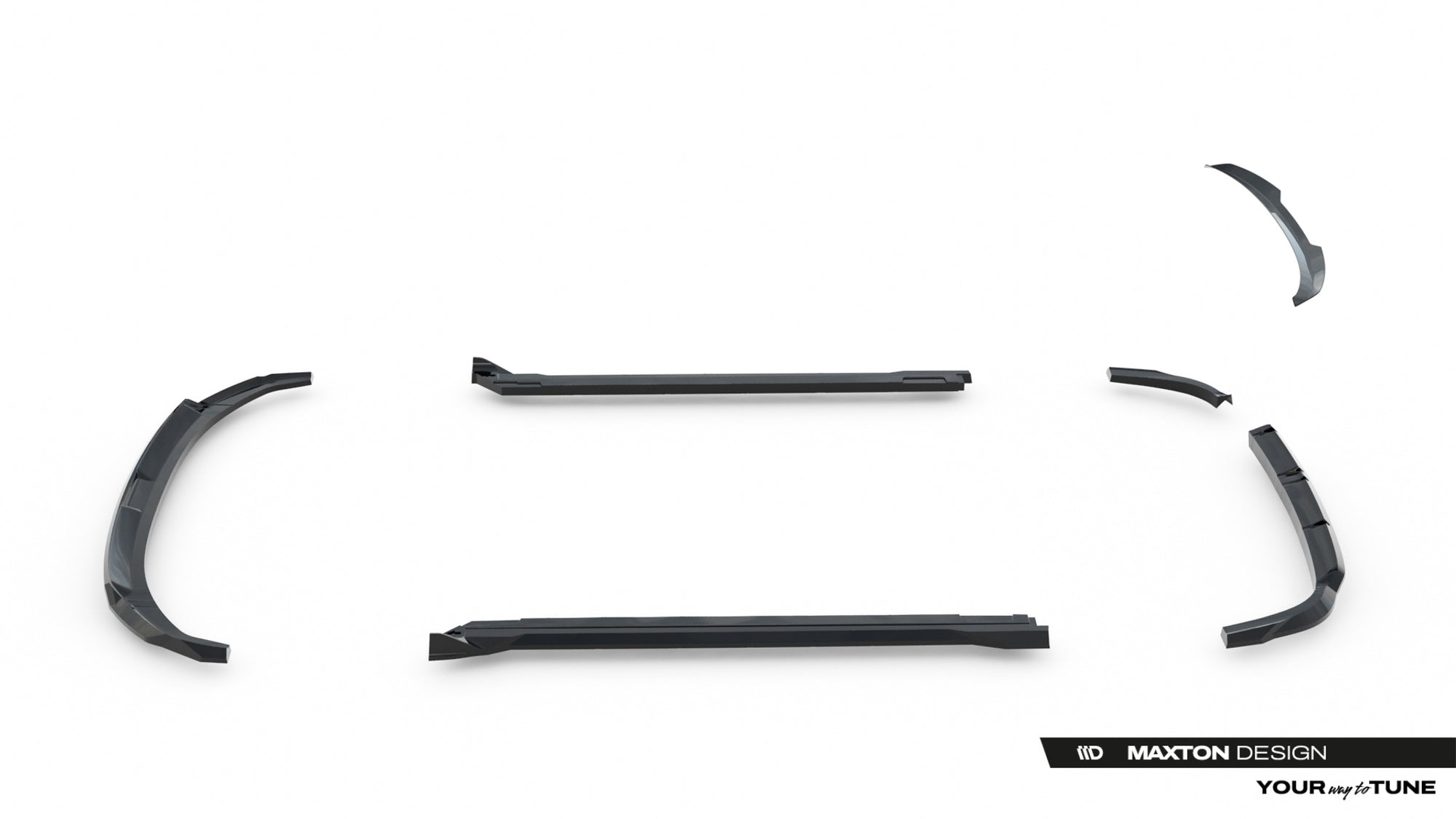 Pachet Set Splitter Exterior Prelungiri Body kit tuning Hyundai Tucson N-Line Mk4 Facelift 2024- v5 - Maxton Design