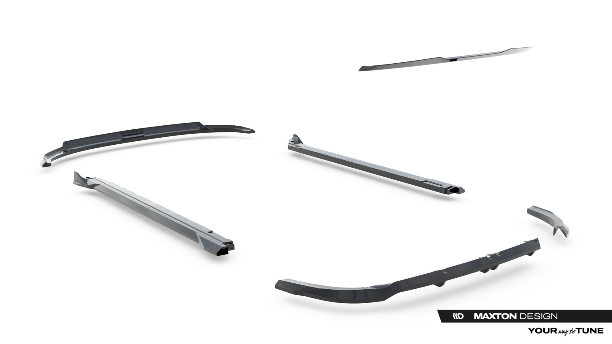 Pachet Set Splitter Exterior Prelungiri Body kit tuning Hyundai Tucson N-Line Mk4 Facelift 2024- v5 - Maxton Design