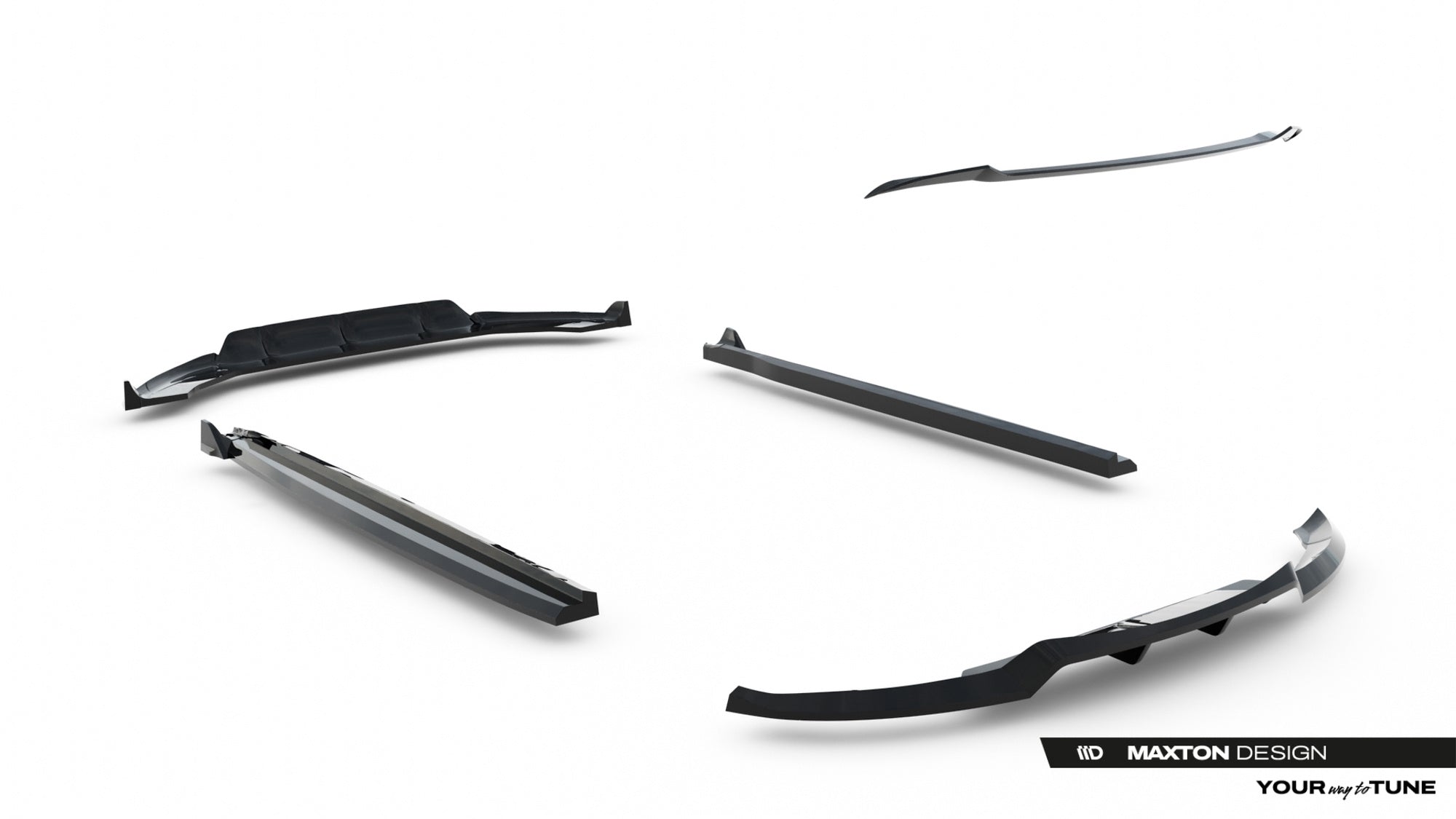 Pachet Set Splitter Exterior Prelungiri Body kit tuning Land Rover Range Rover Evoque Dynamic Mk2 2018-2023 v2 - Maxton Design