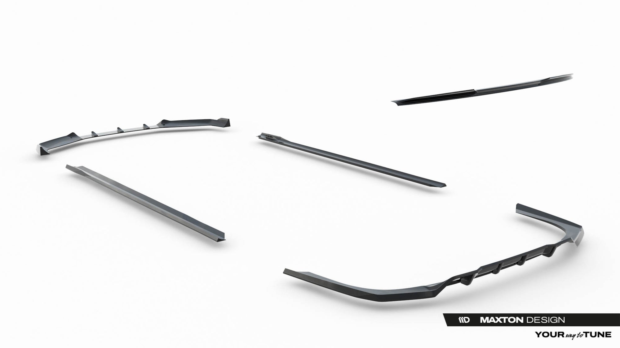 Pachet Set Splitter Exterior Prelungiri Body kit tuning Bmw Seria 7 G70 740d / 740i M-Pack 2022- v17 - Maxton Design