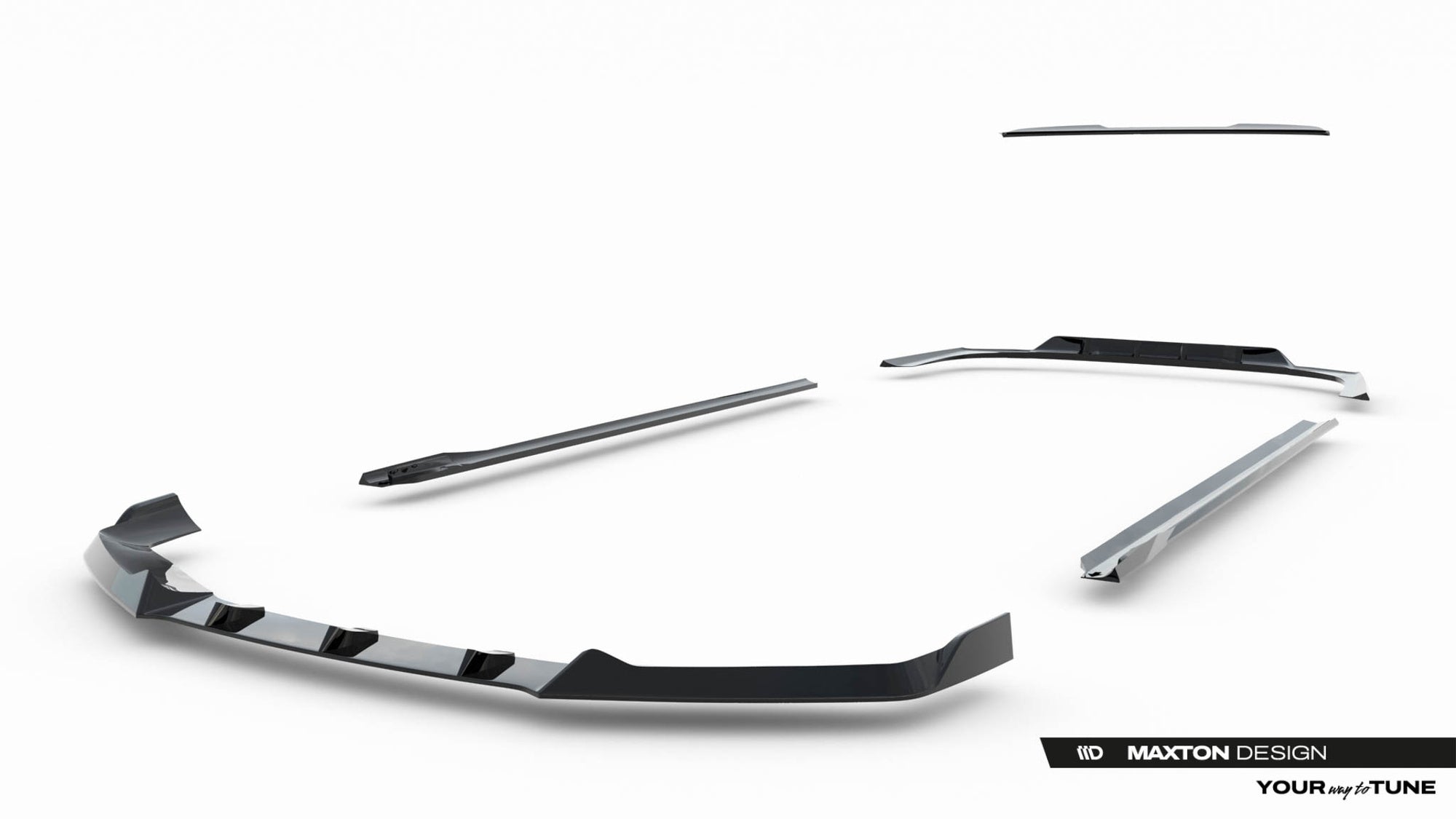 Pachet Set Splitter Exterior Prelungiri Body kit tuning Bmw Seria 7 G70 740d / 740i M-Pack 2022- v17 - Maxton Design