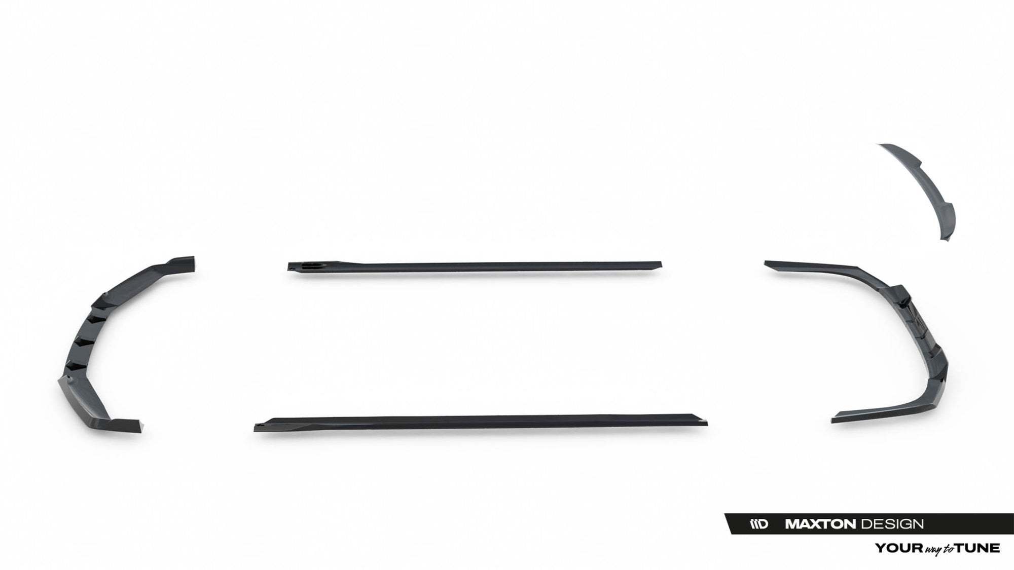 Pachet Set Splitter Exterior Prelungiri Body kit tuning Bmw Seria 7 G70 740d / 740i M-Pack 2022- v17 - Maxton Design