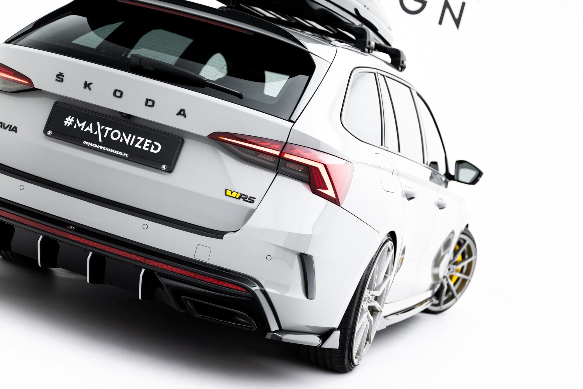 Pachet Set Splitter Exterior Prelungiri Body kit tuning Skoda Octavia RS Combi Mk4 2020-2024 v7 - Maxton Design