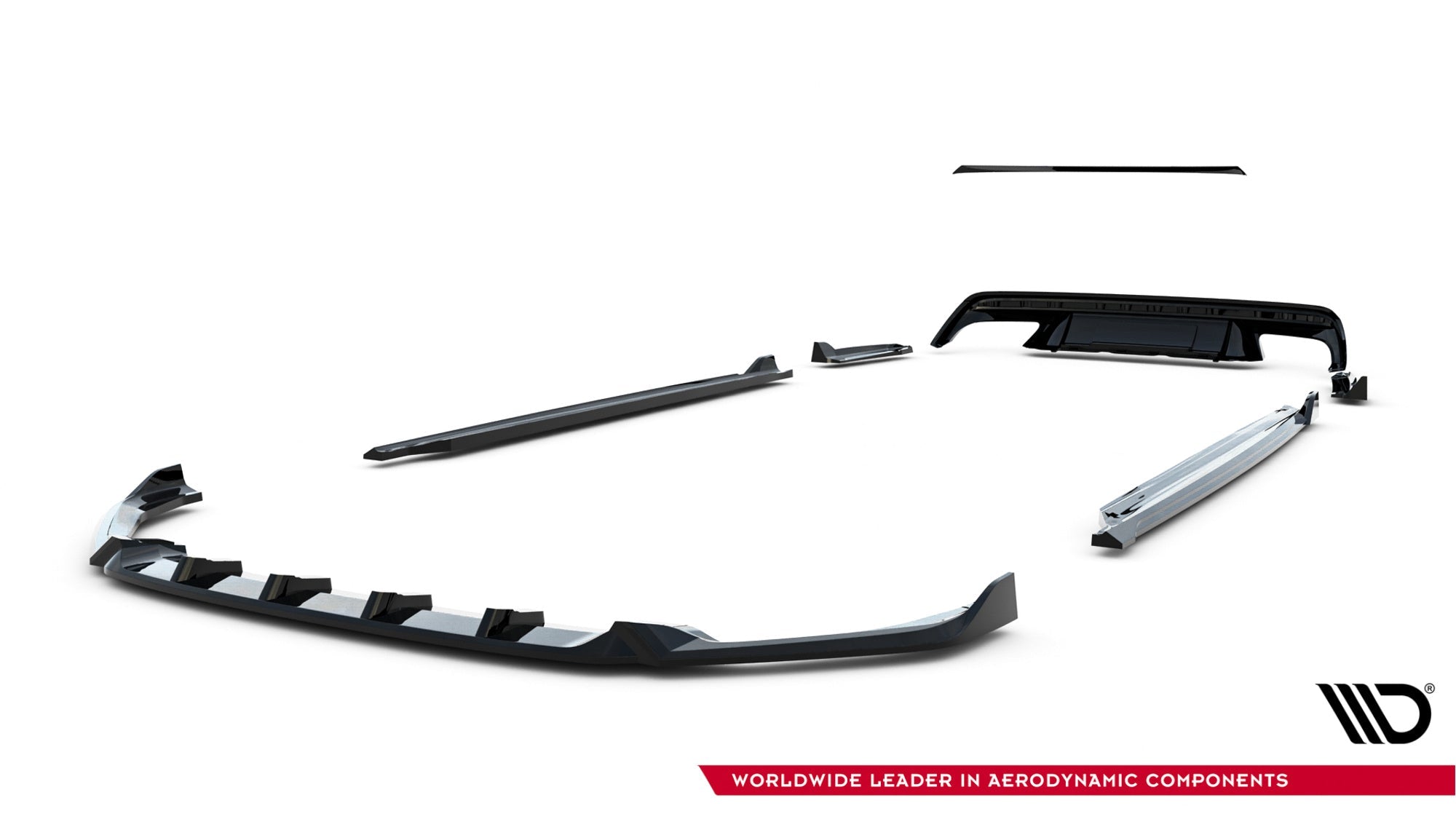 Pachet Set Splitter Exterior Prelungiri Body kit tuning Skoda Octavia RS Combi Mk4 2020-2024 v7 - Maxton Design