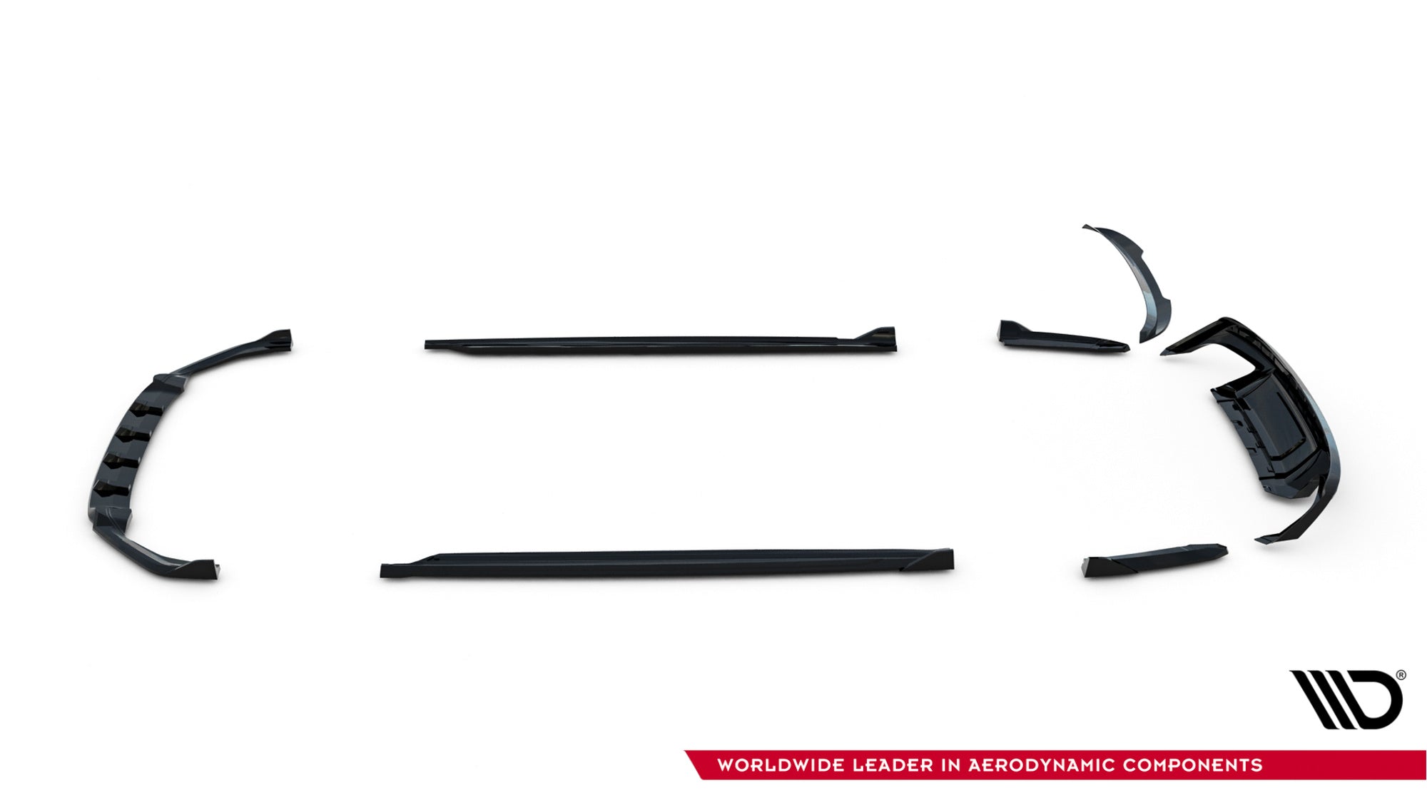 Pachet Set Splitter Exterior Prelungiri Body kit tuning Skoda Octavia RS Combi Mk4 2020-2024 v7 - Maxton Design