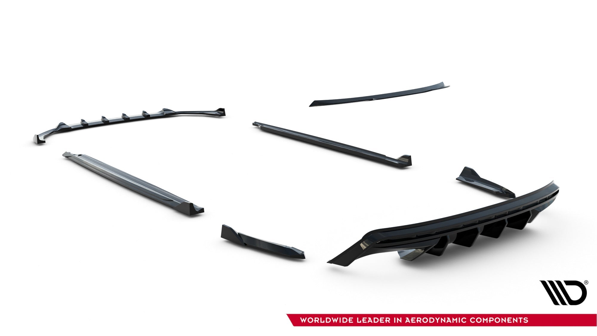 Pachet Set Splitter Exterior Prelungiri Body kit tuning Skoda Octavia RS Combi Mk4 2020-2024 v7 - Maxton Design