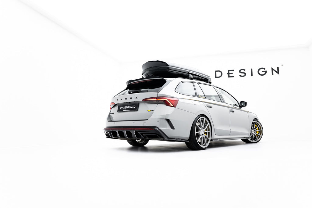 Pachet Set Splitter Exterior Prelungiri Body kit tuning Skoda Octavia RS Combi Mk4 2020-2024 v7 - Maxton Design