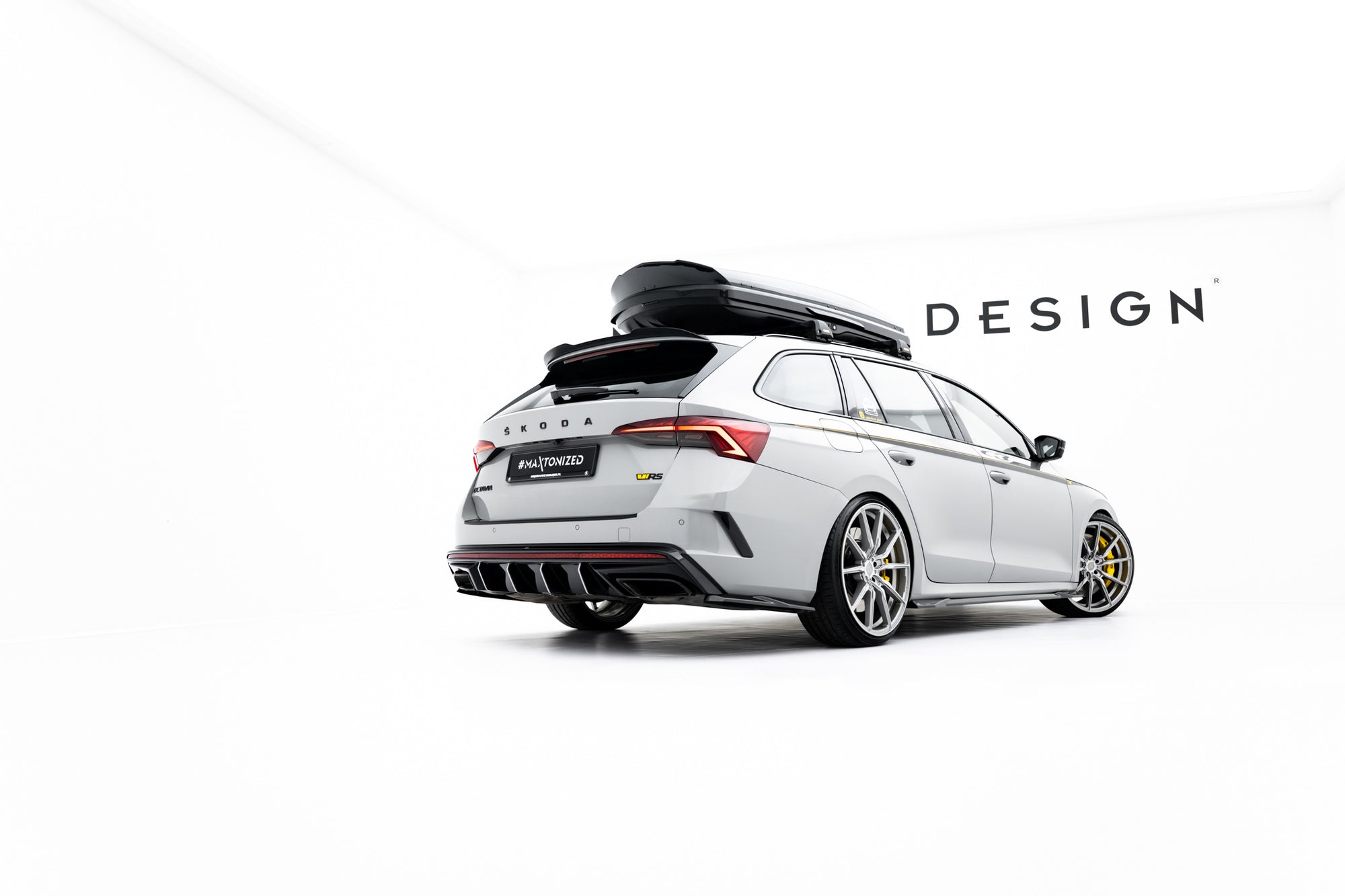 Pachet Set Splitter Exterior Prelungiri Body kit tuning Skoda Octavia RS Combi Mk4 2020-2024 v7 - Maxton Design