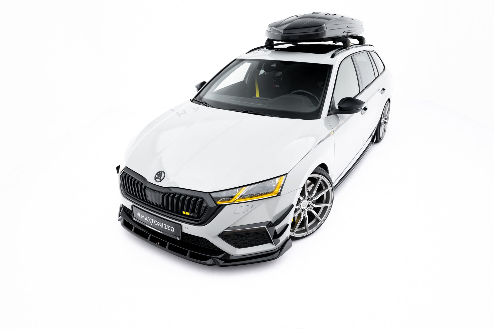 Pachet Set Splitter Exterior Prelungiri Body kit tuning Skoda Octavia RS Combi Mk4 2020-2024 v7 - Maxton Design