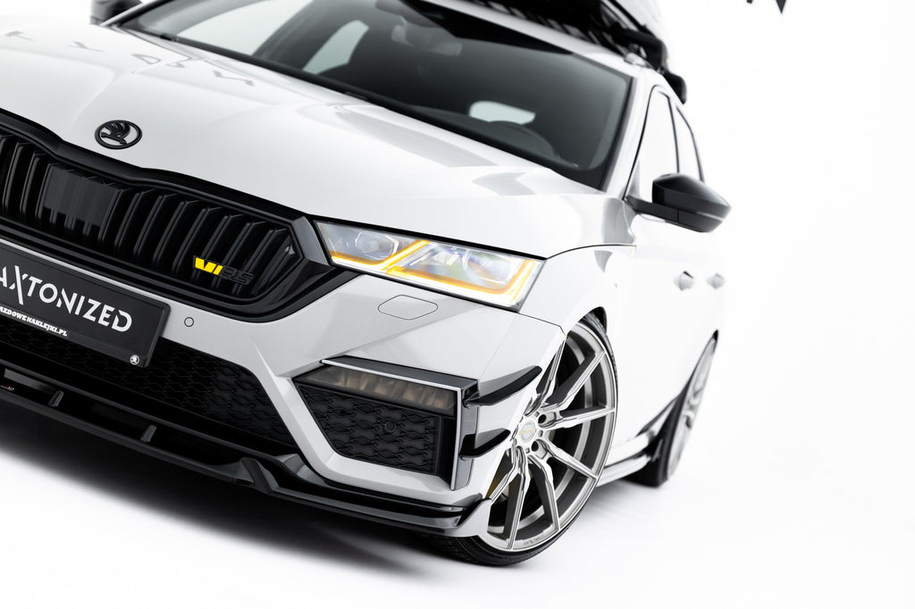 Pachet Set Splitter Exterior Prelungiri Body kit tuning Skoda Octavia RS Combi Mk4 2020-2024 v7 - Maxton Design