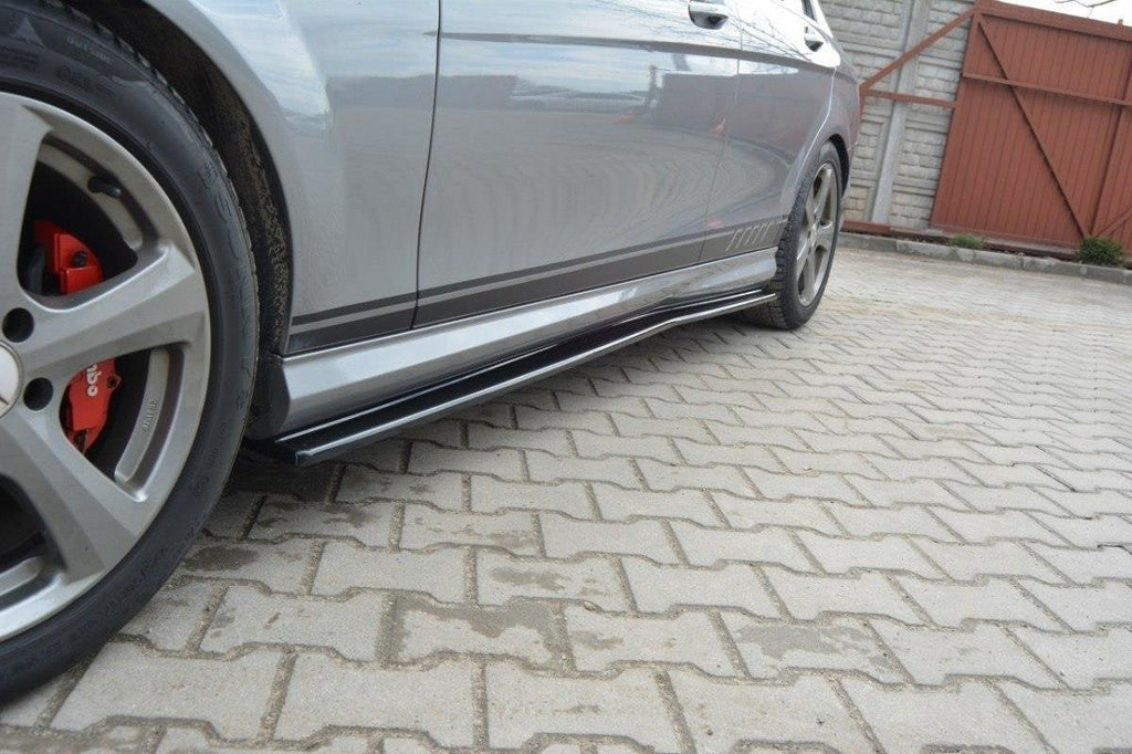 Praguri Mercedes C Class W204 Amg-Line 2007-2010 v2 - Maxton Design