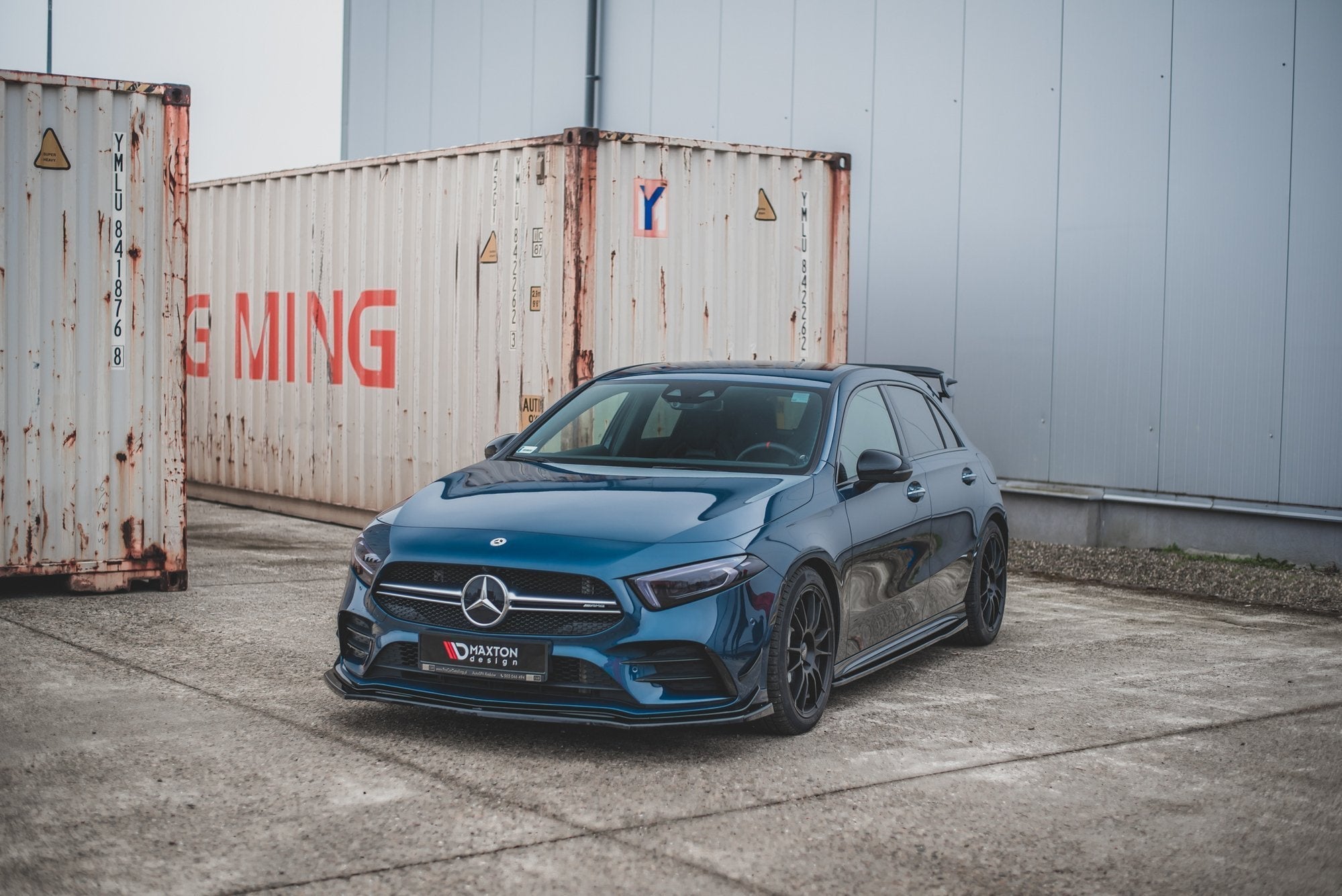 Praguri Mercedes A Class W177 A35 AMG 2018- v1 - Maxton Design