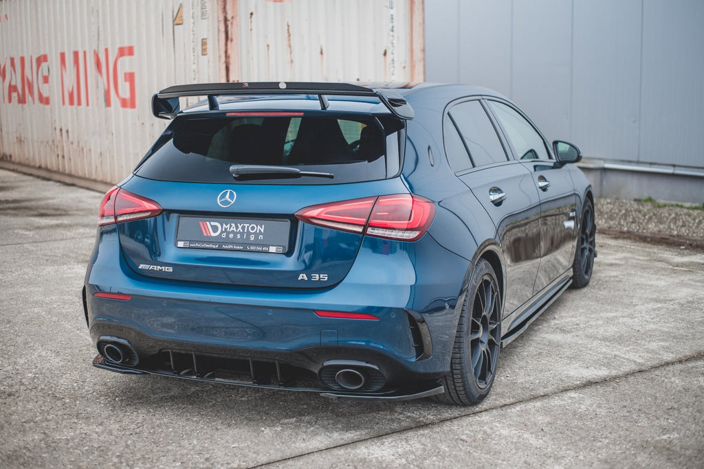 Eleron spoiler cap Mercedes A Class W177 A35 AMG 2018- v1 - Maxton Design