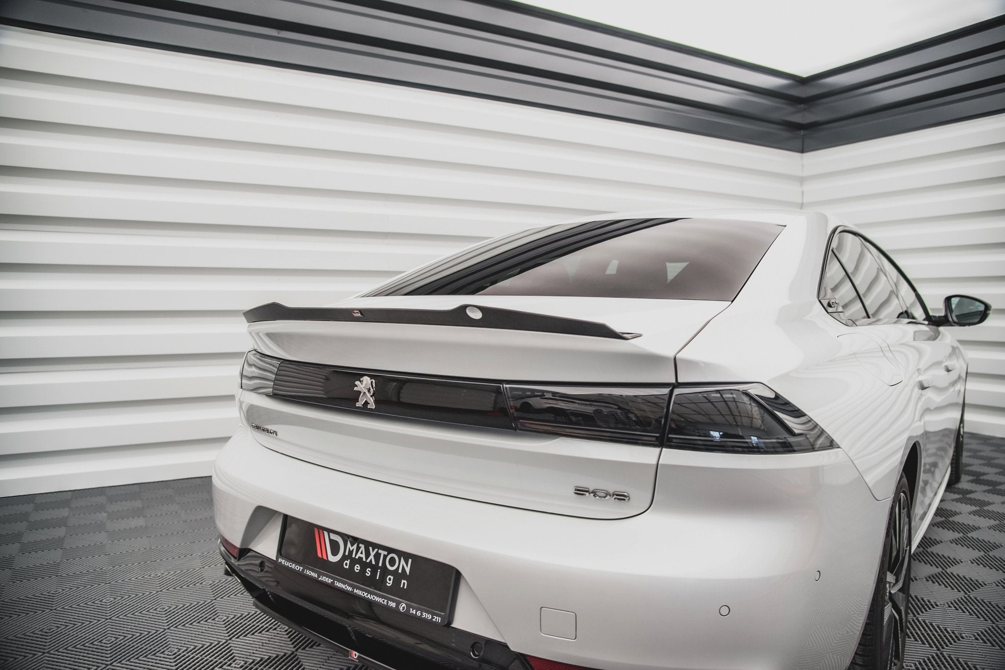 Eleron spoiler cap Peugeot 508 Sedan Mk2 2018- v2 - Maxton Design