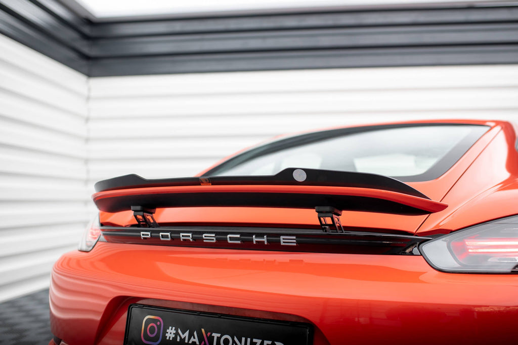 Eleron spoiler cap Porsche 718 Cayman 982c 2016- v1 - Maxton Design