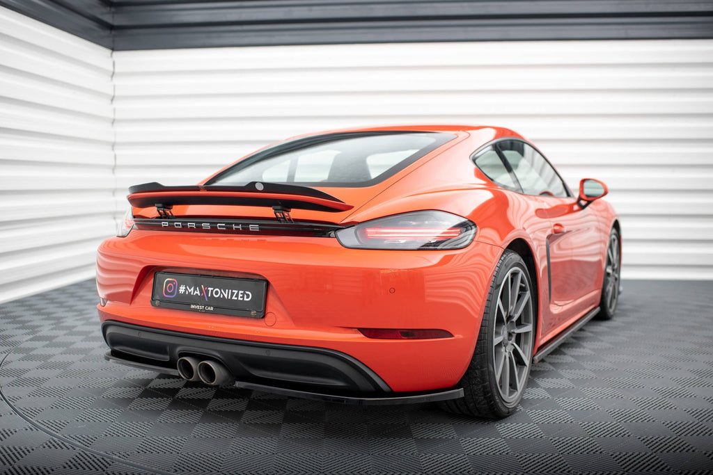 Eleron spoiler cap Porsche 718 Cayman 982c 2016- v1 - Maxton Design