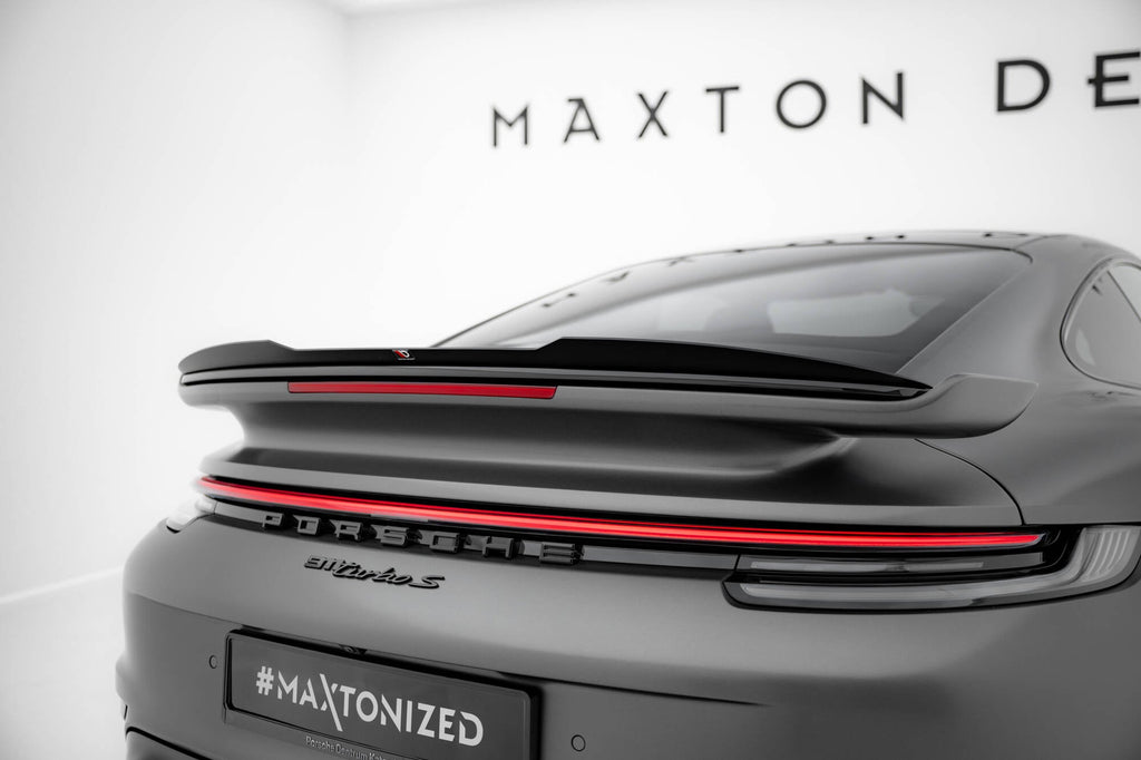 Eleron spoiler cap Porsche 911 Turbo S Sport Package 992 2019- v4 - Maxton Design