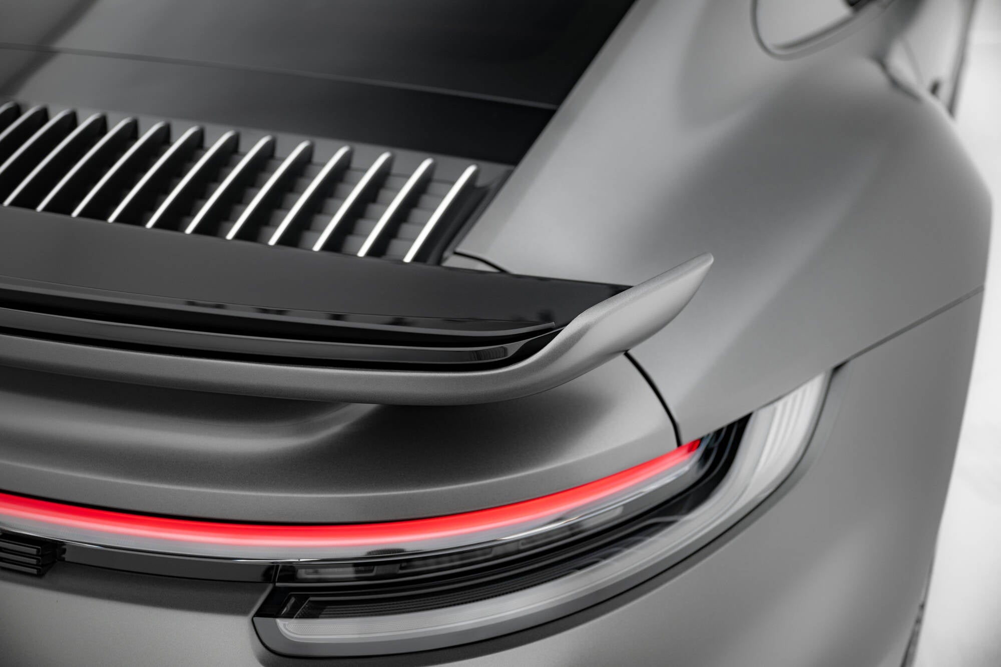 Eleron spoiler cap Porsche 911 Turbo S Sport Package 992 2019- v4 - Maxton Design