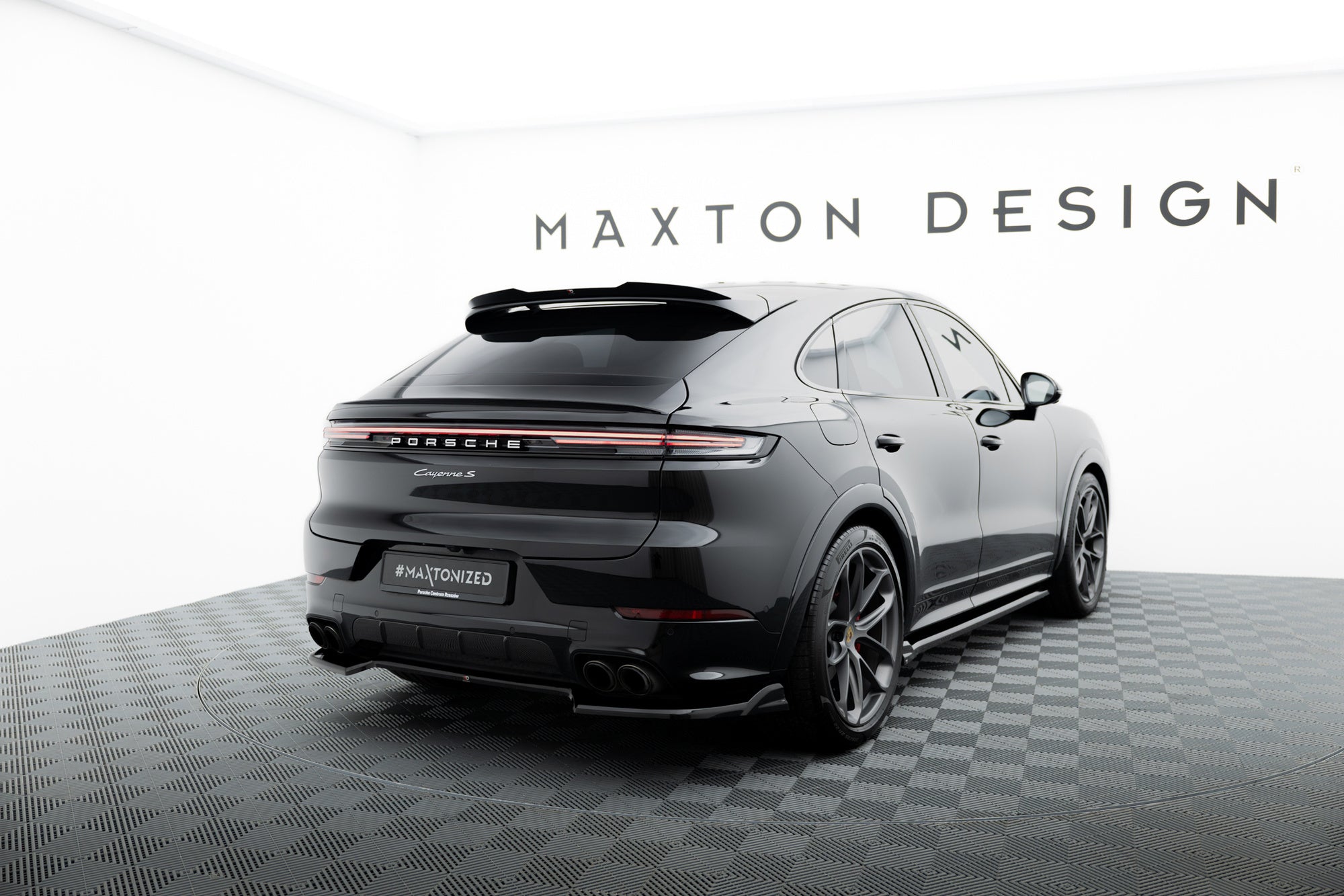 Eleron spoiler cap Porsche Cayenne Coupe Mk3 2018-2023 v1 - Maxton Design