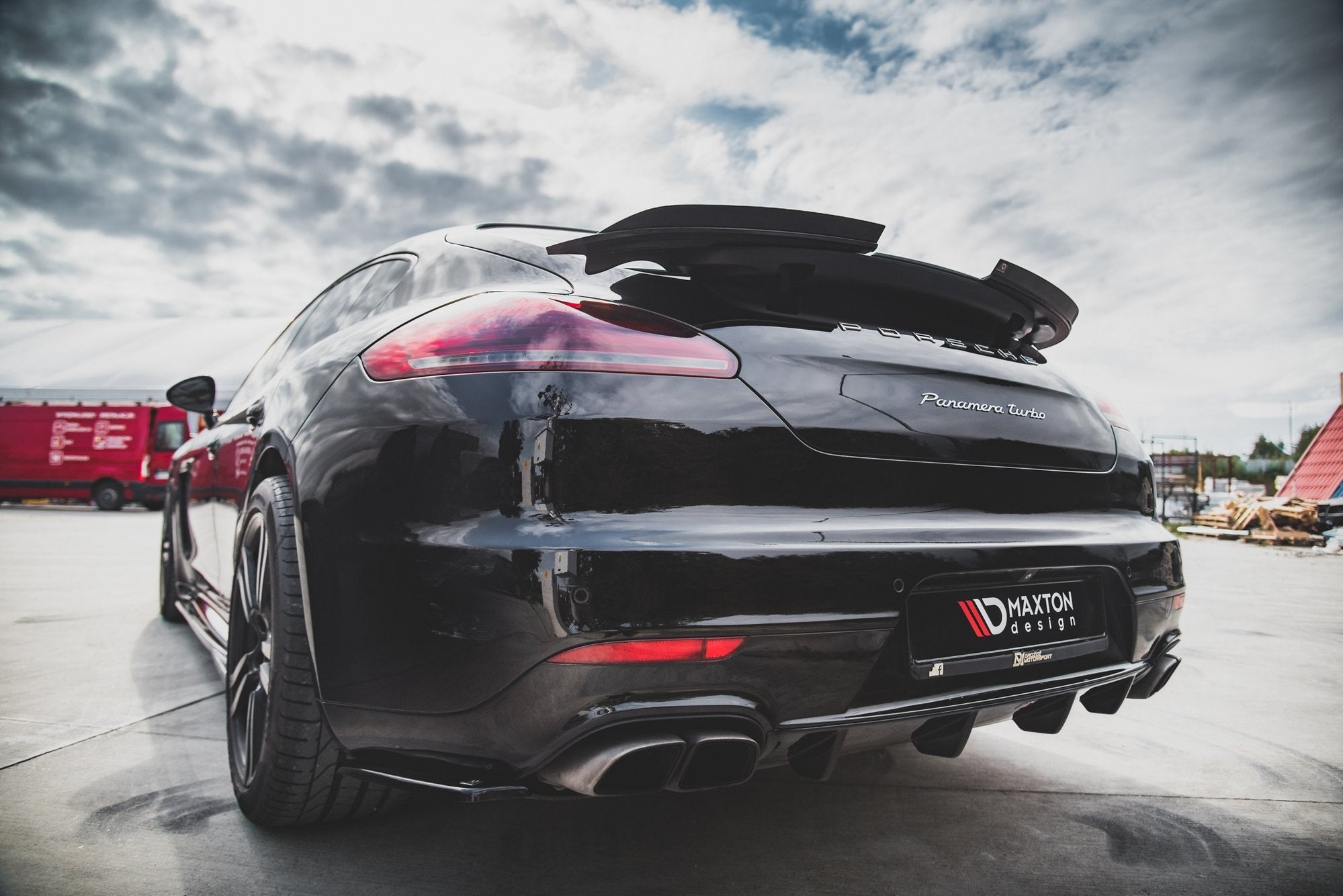 Eleron spoiler cap Porsche Panamera Turbo 970 Facelift 2013-2016 v1 - Maxton Design