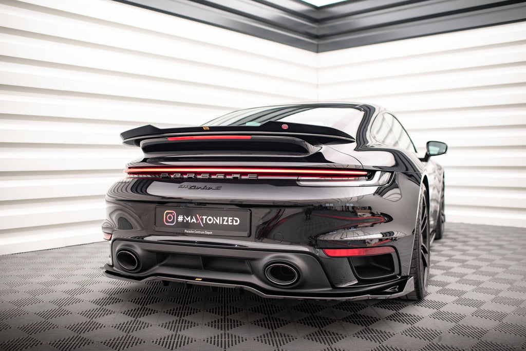 Eleron spoiler cap Porsche 911 Turbo S 992 2020- v3 - Maxton Design