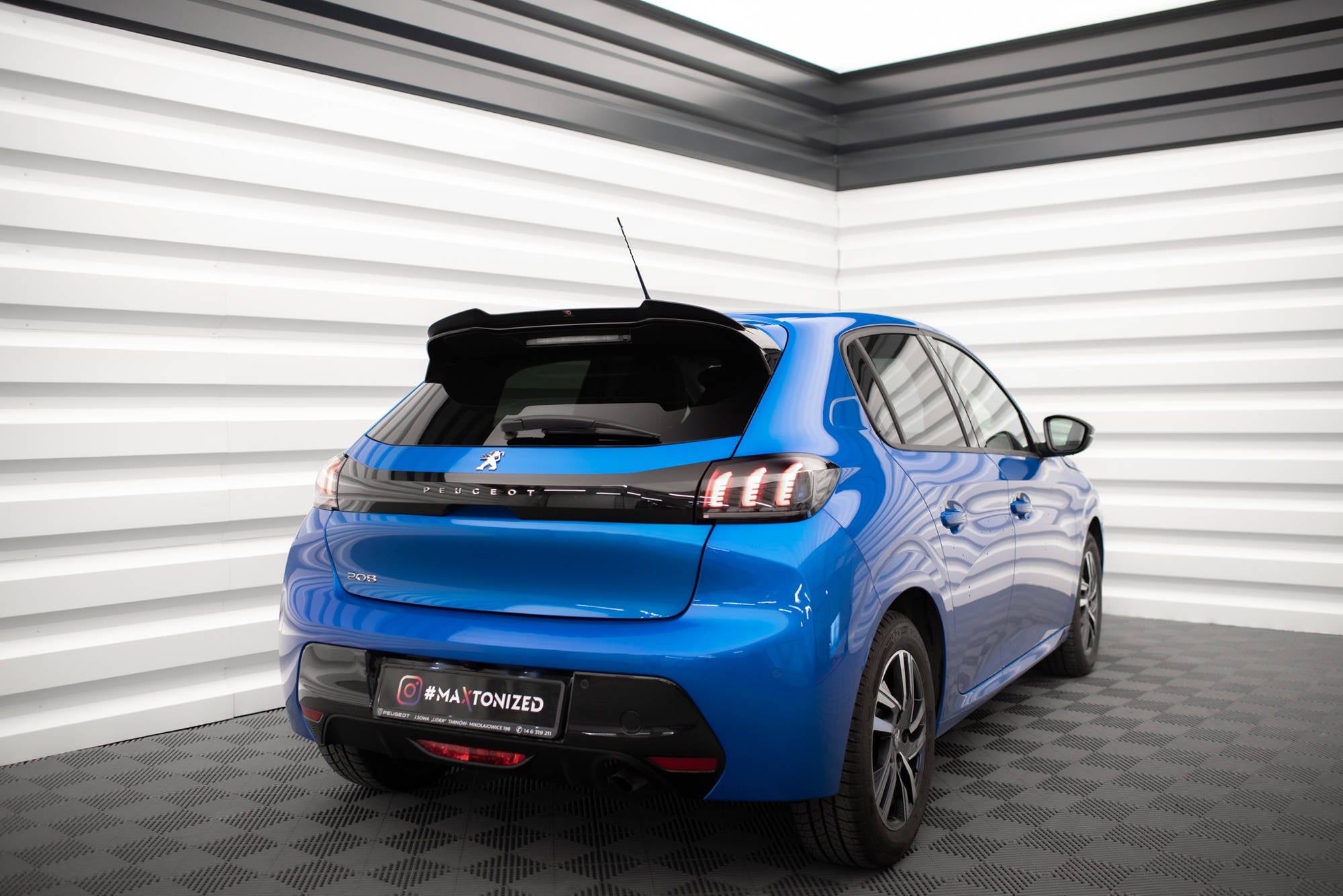 Eleron spoiler cap Peugeot 208 Mk2 2019- v2 - Maxton Design