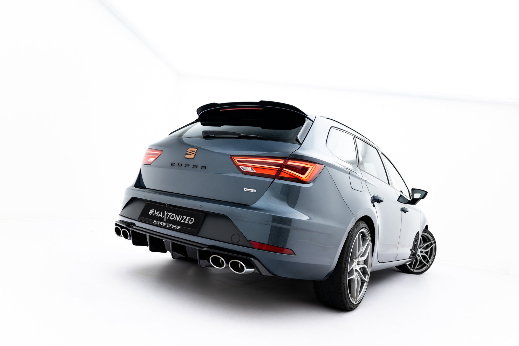 Eleron spoiler cap Seat Leon Mk3 Cupra ST Facelift 2017- v4 - Maxton Design