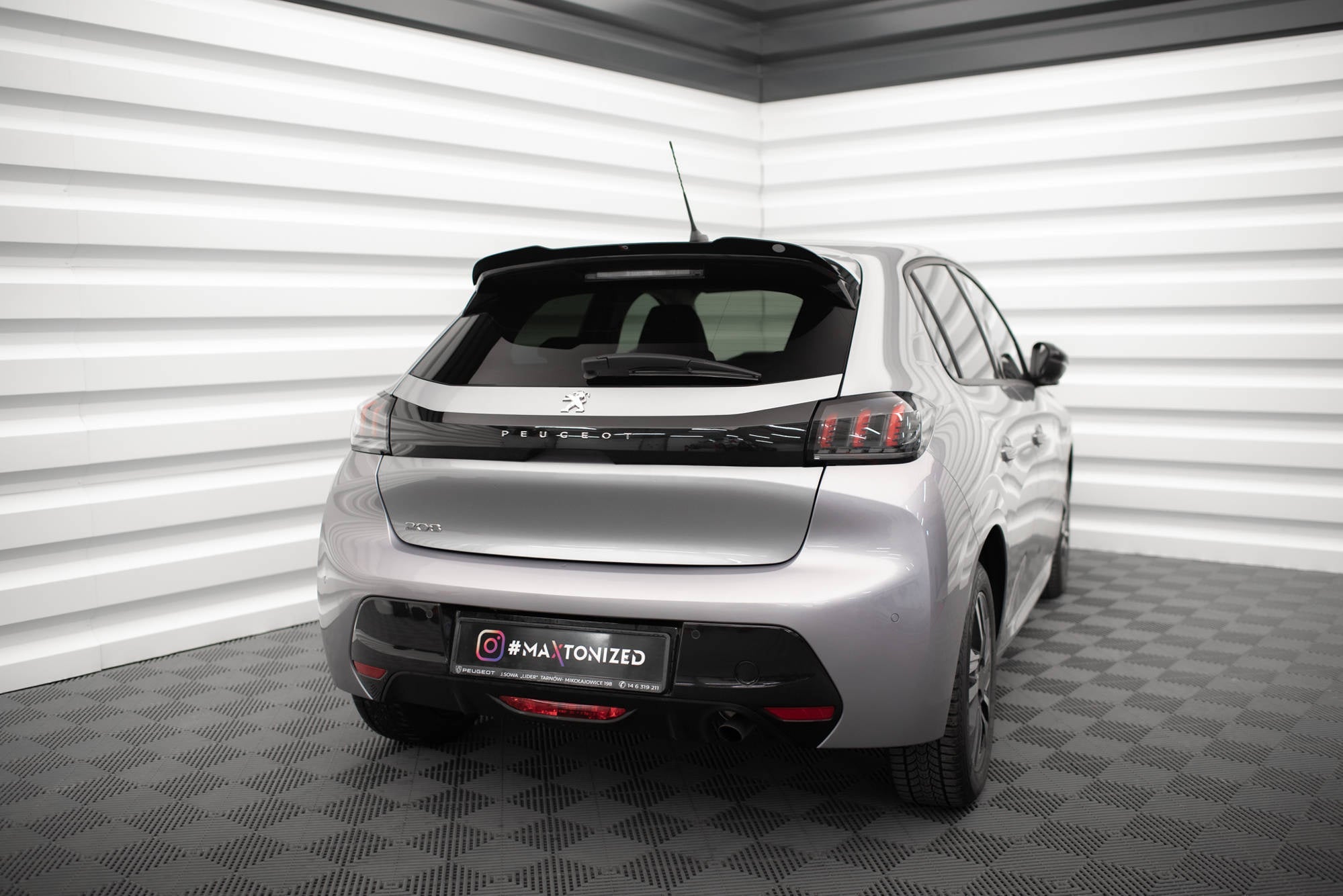 Eleron spoiler cap Peugeot 208 Mk2 2019- v3 - Maxton Design