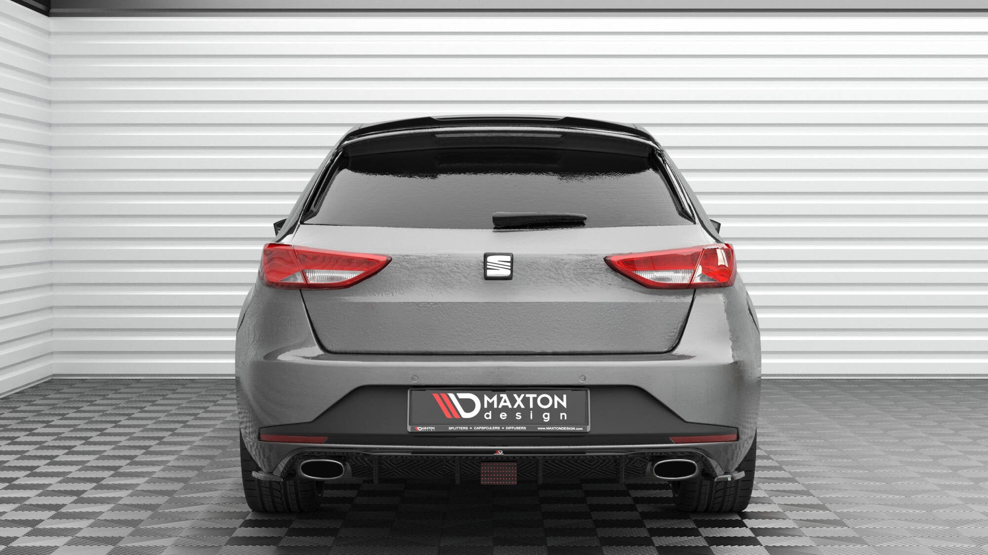 Eleron spoiler cap Seat Leon Cupra Sportstourer Mk3 Facelift 2016-2020 v6 - Maxton Design