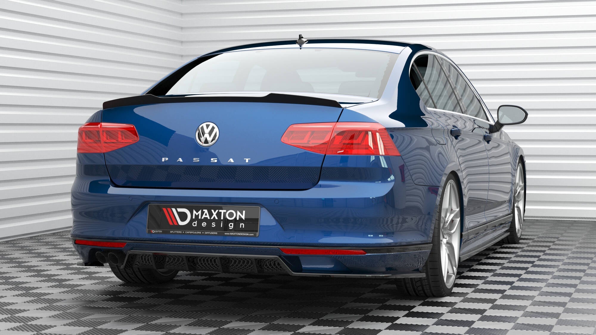 Eleron spoiler cap Volkswagen Passat Sedan R-Line Mk8 2014-2019 v14 - Maxton Design