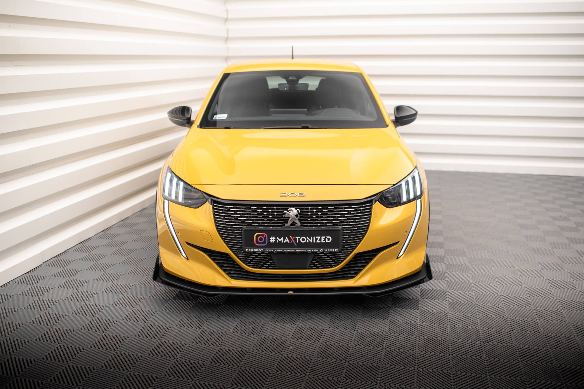 Prelungire splitter bara fata si flapsuri Peugeot 208 GT Mk2 2019- v10 - Maxton Design