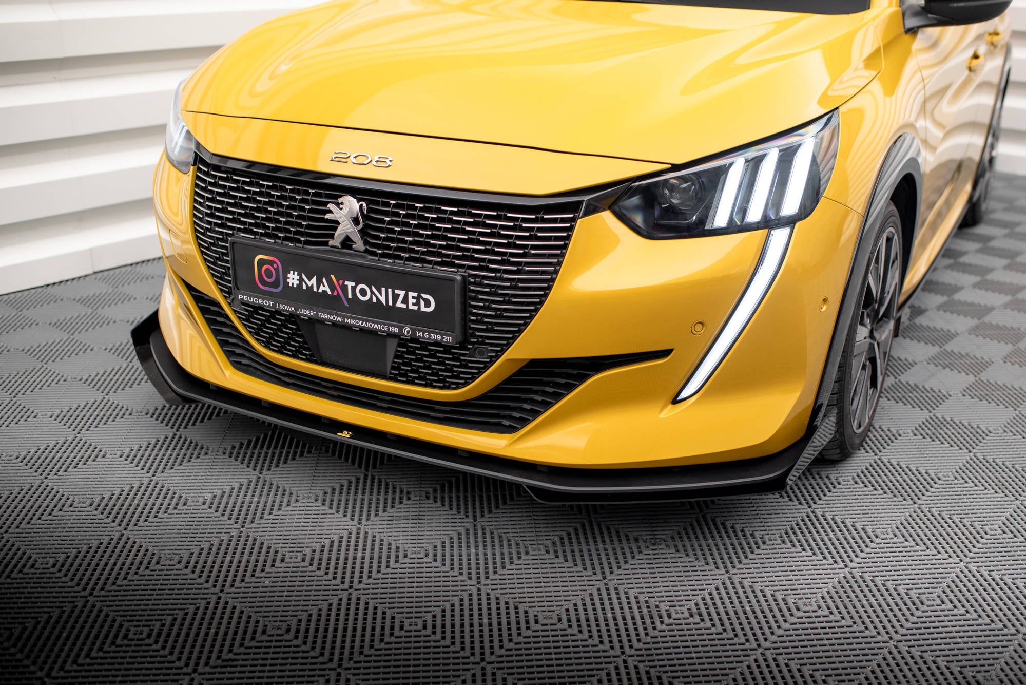 Prelungire splitter bara fata si flapsuri Peugeot 208 GT Mk2 2019- v10 - Maxton Design