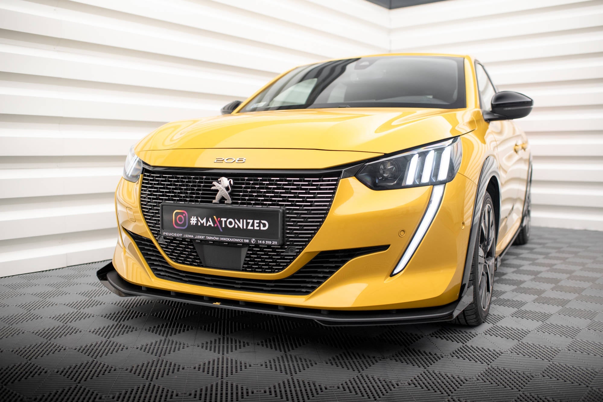 Prelungire splitter bara fata si flapsuri Peugeot 208 GT Mk2 2019- v10 - Maxton Design