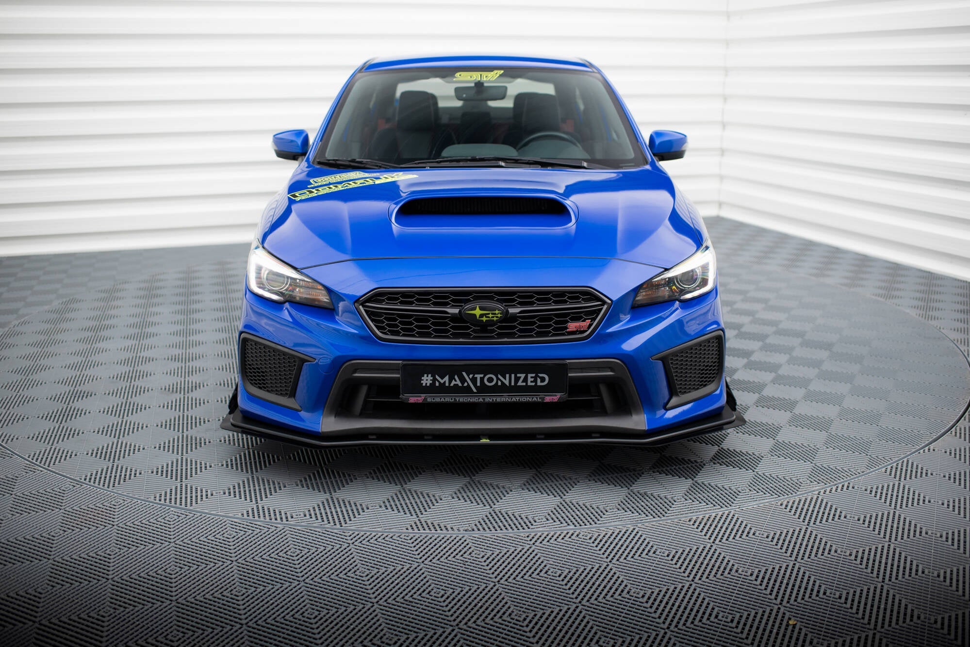 Prelungire splitter bara fata si flapsuri Subaru WRX STI Mk1 Facelift 2017-2021 v4 - Maxton Design