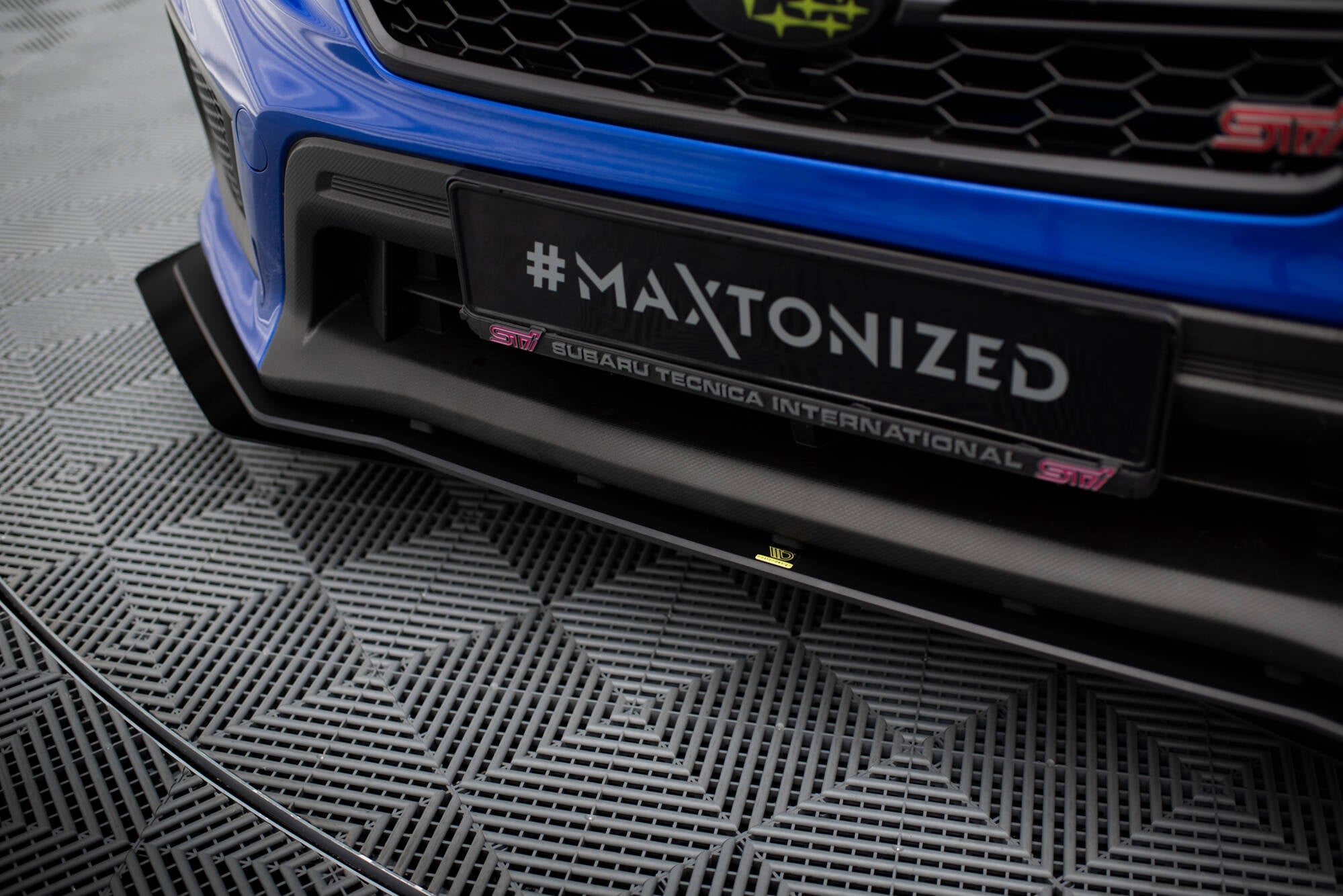 Prelungire splitter bara fata si flapsuri Subaru WRX STI Mk1 Facelift 2017-2021 v4 - Maxton Design