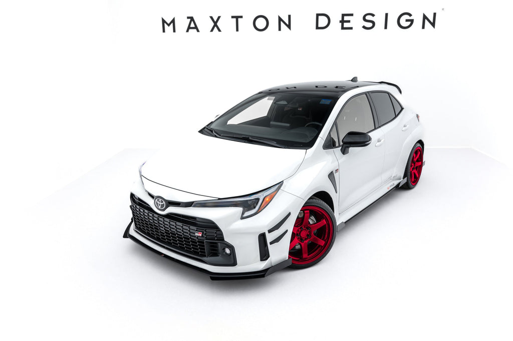 Prelungire splitter bara fata si flapsuri Toyota GR Corolla Mk12 2022-2024 v4 - Maxton Design
