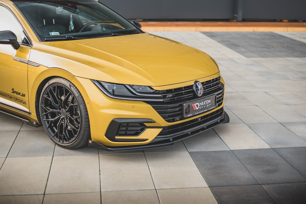 Prelungire splitter bara fata si flapsuri Volkswagen Arteon R-Line 2017- v5 - Maxton Design