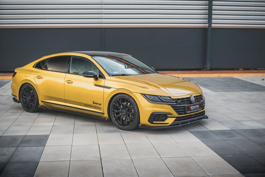 Prelungire splitter bara fata si flapsuri Volkswagen Arteon R-Line 2017- v5 - Maxton Design
